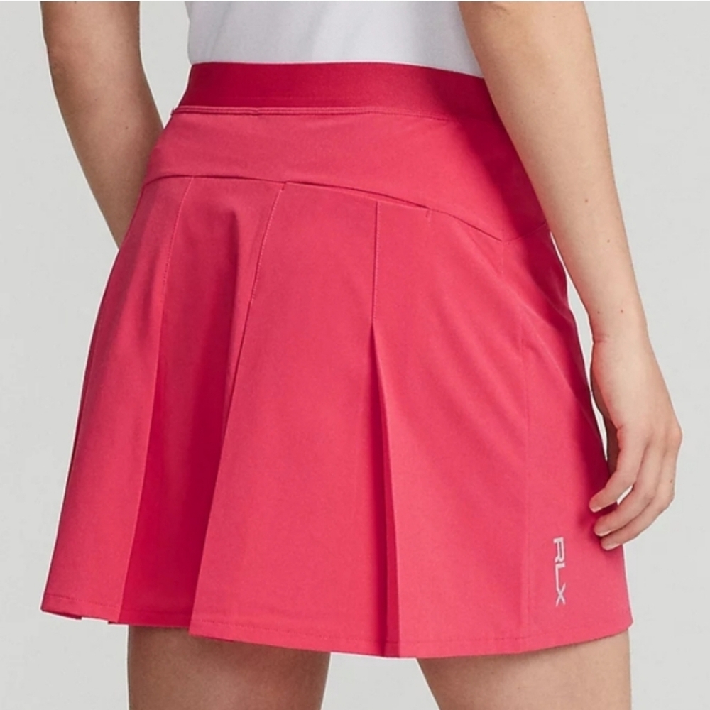 NWT Ralph Lauren RLX Sport Golf Skort Red Built In Shorts Large